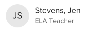 Contributor icon: matched, signature required — solid circle, name and role shown