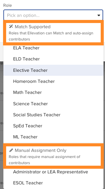 The Match button visible on the Cycle page alongside a manual contributors column