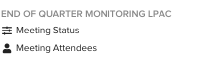Student List filtered for Student Meeting Audit data
