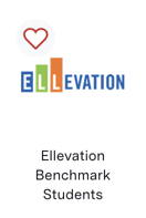 Clever portal showing the Ellevation Benchmark Students tile next to the Ellevation Staff tile, each with an Add button