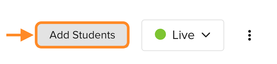 The Add Students button on the Cycle page